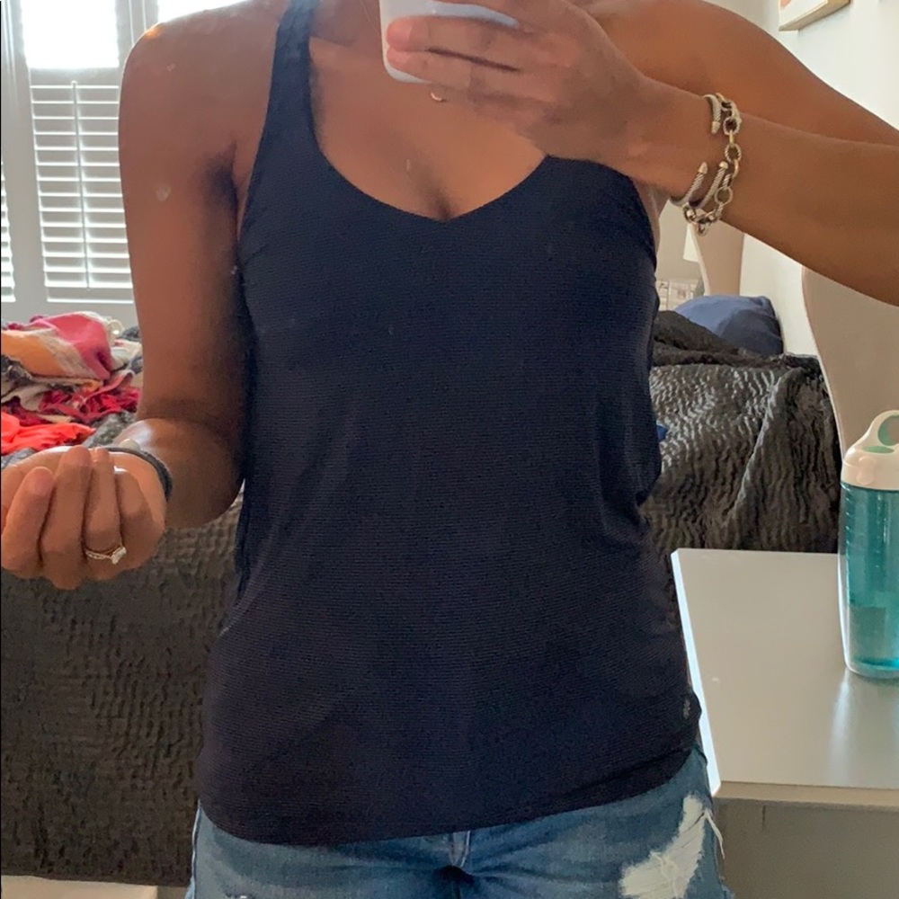 Navy Athleta 2 in 1 workout tank size XS